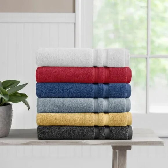 COPY - Mainstays Performance Solid Bath Towel, 54" x 30", Crimson Red - Picture 6 of 7